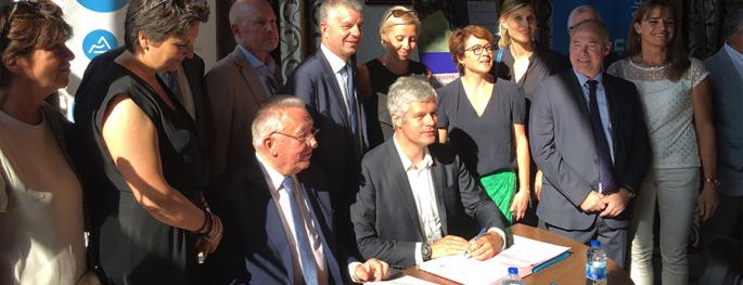 La Région Auvergne-Rhône-Alpes renforce son engagement avec le Pôle métropolitain du Genevois français pour le développement du territoire La Région Auvergne-Rhône-Alpes renforce son engagement avec le Pôle métropolitain du Genevois français pour le développement du territoire