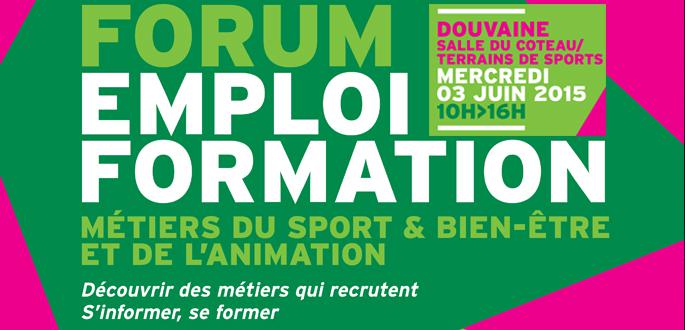 Forum des métiers et de l'animation du sport et du bien-être, 3 juin 2015