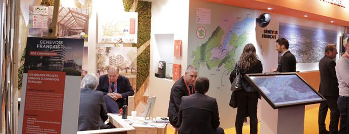 Le Pôle métropolitain du Genevois français et ses entreprises partenaires, présents ensemble au Salon de l’Immobilier d’entreprises à Paris du 5 au 7 décembre 2018