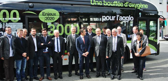 Inauguration des infrastructures du Bus à haut niveau de service (BHNS) d'Annemasse Inauguration des infrastructures du Bus à haut niveau de service (BHNS) d'Annemasse