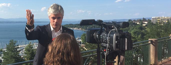 Retour sur la visite de Laurent Wauquiez dans le Genevois français [video 8 Mont-Blanc]