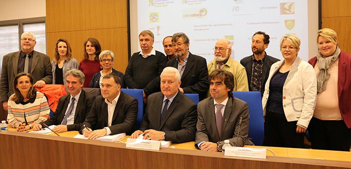 Signature du contrat unique environnemental Mandement - Pays de Gex - Léman