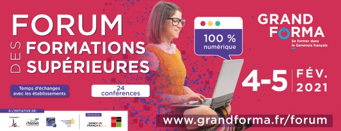 Le Forum des formations supérieures Grand Forma en 100% digital les 4 et 5 février 2021
