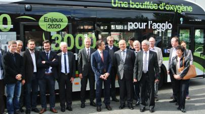 Inauguration des infrastructures du Bus à haut niveau de service (BHNS) d'Annemasse Inauguration des infrastructures du Bus à haut niveau de service (BHNS) d'Annemasse